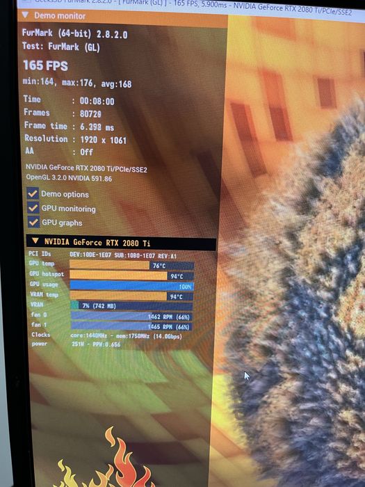 Placa Video GeForce RTX 2080 TI Pheonix GS ; 11 GB  ; DDR 6