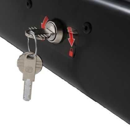 Автобокс Junior Easy 180x78x40cm с 85 mm крепежи, с ключ, 430Л черен