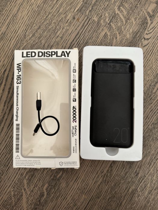 Внешний аккумулятор power bank led display wp-163