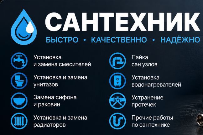 Сантехнические работы любой сложности