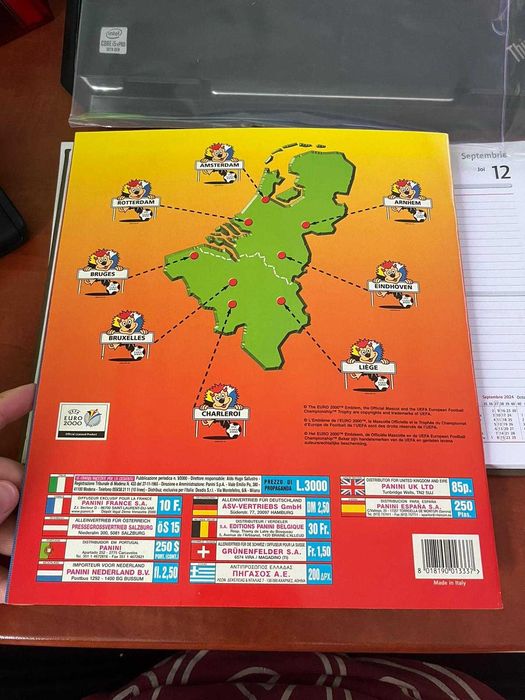 Panini EURO 2000 album in stare near mint