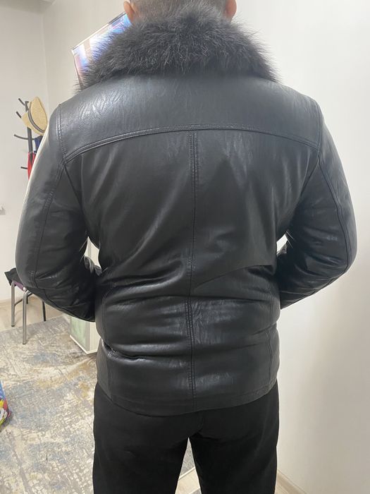 Кожанная дубленка