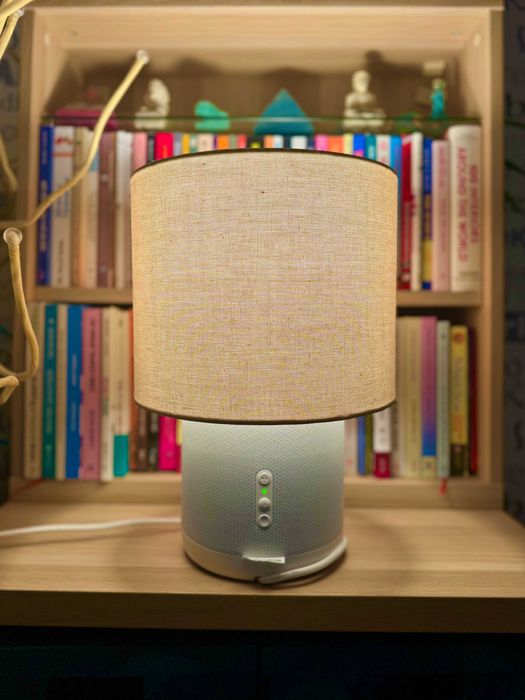 Boxa Ikea SYMFONISK Lampa cu difuzor Wi-Fi alba by Sonos