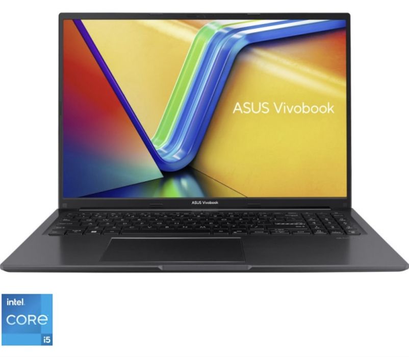 Laptop ASUS Vivobook 16 1605VA cu procesor Intel Core i5-13420H pana la 4.7GHz 12 nuclee 16'' WUXGA IPS 16GB DDR4 1 TB SSD Intel Iris X Graphics Black