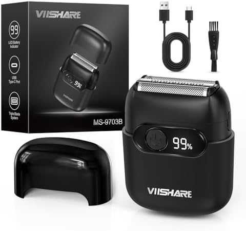 Нова Безжична електрическа самобръсначка 3 глави, 90 мин работа, USB-C