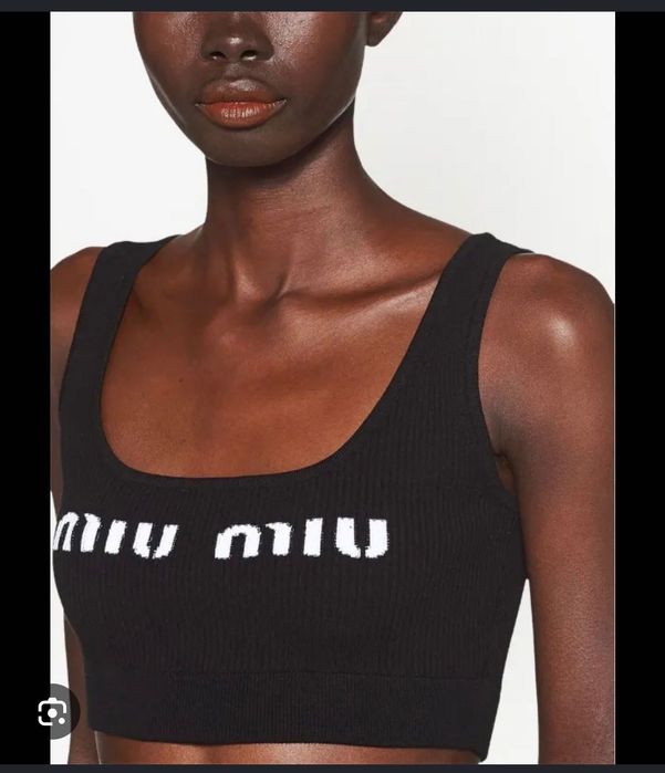 Топ рипс плетиво на Miu miu