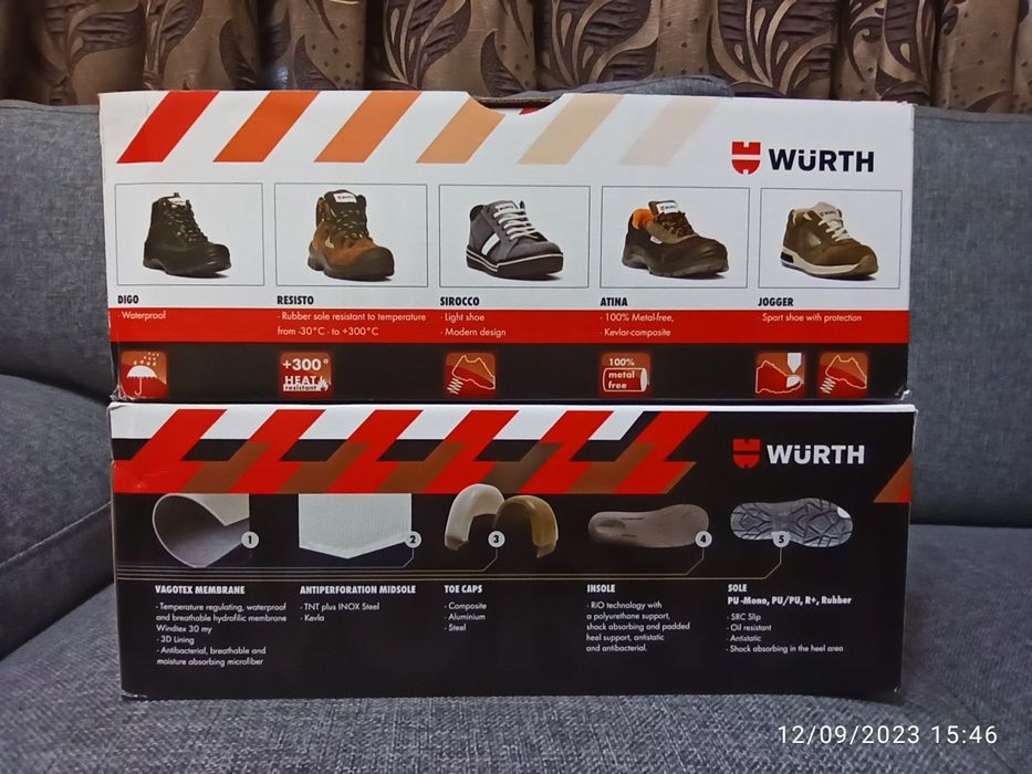 Работни обувки Wurth №41