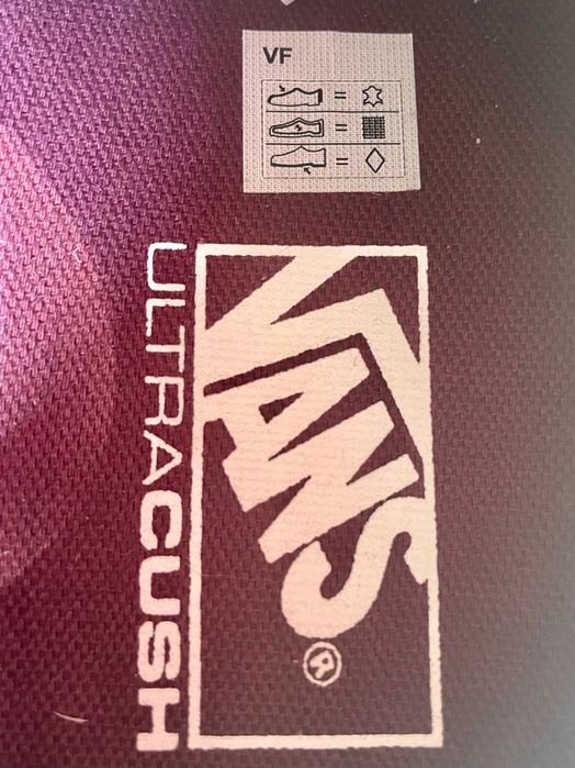 Нови обувки Vans old skool естествена кожа в тъмночервен цвят