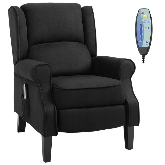 Fotoliu cu Masaj Relaxare cu inclinare, Functie de incalzire si Telecomanda , HOMCOM , x3 buc disponibile