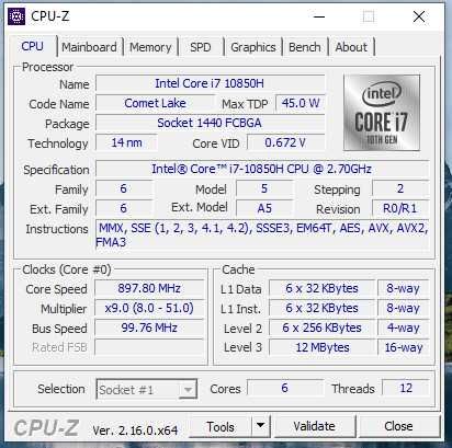 Dell Latitude 5511, Intel Core 7 10th gen 6x12, 32GB RAM, 512GB SSD M.