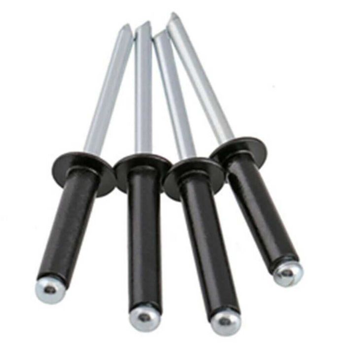 Set 120 popnituri deschise, 2.4-4.8 mm, din aluminiu.