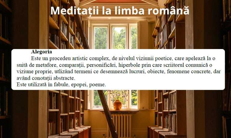 Limba romana (bacalaureat, admitere Drept, Academie sau Ev. Nat.)