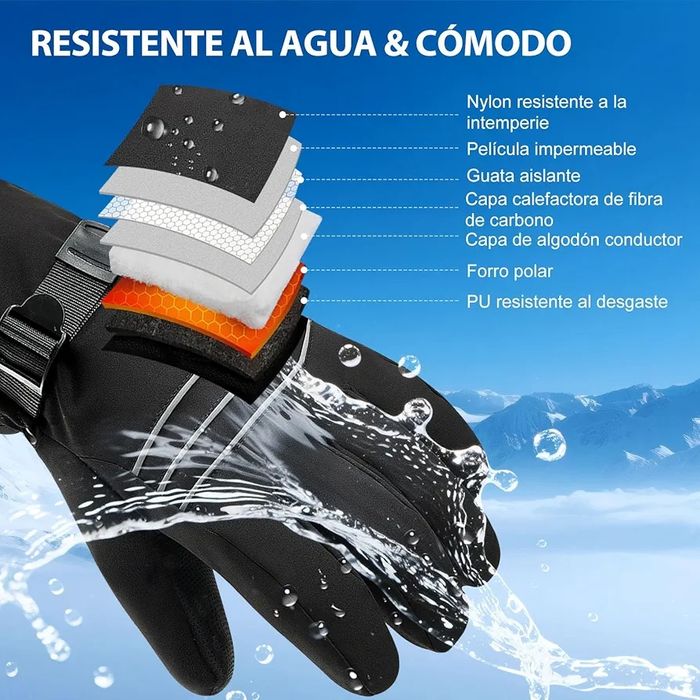 Manusi incalzite reincarcabile - pentru ski/schi moto motociclete