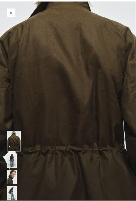 Парка вощенная ZARA