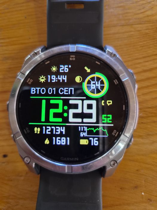 Часовник Гармин Garmin fenix 8 51mm амулет дисплей