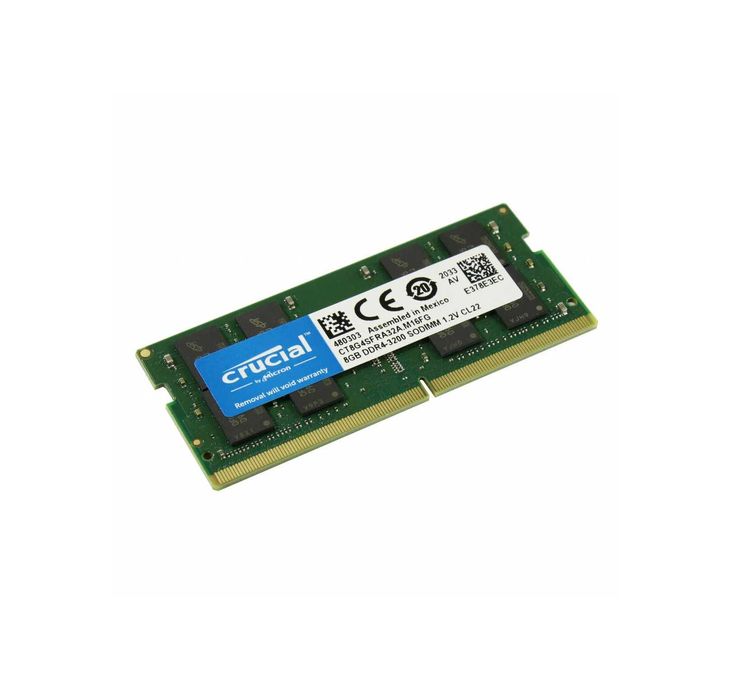 { Crucial SO-DDR4 8GB 3200MHz Notebook Memory