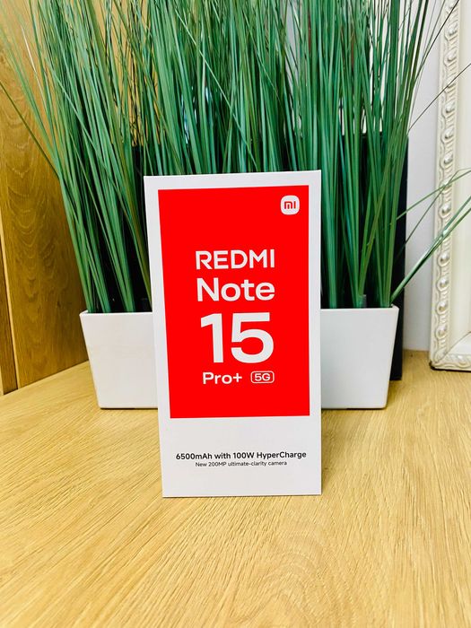 ЧИСТО НОВ !!! Xiaomi Redmi Note 15 Pro+ 5G, 12GB, 512GB, Mocha Brown