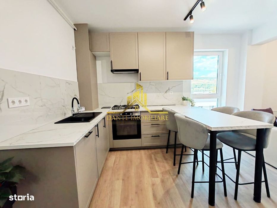 3 camere, ultrafinisat, modern, bloc nou, balcon, parcare, Floresti — fotografia 3