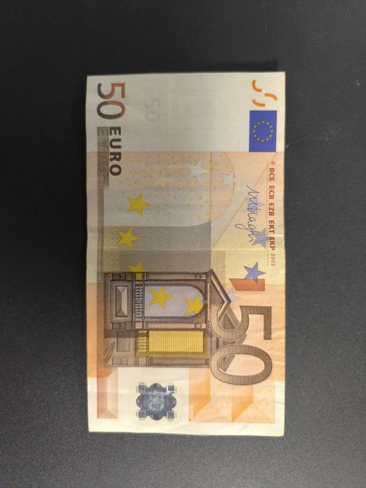 Bancnota 50 euro 2002  semnatura Mario Draghi