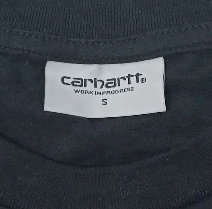 Carhartt WIP Pocket Shirt оригинална тениска S памучна черна фланелка