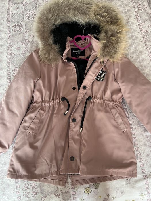 Детска парка с естествен косъм