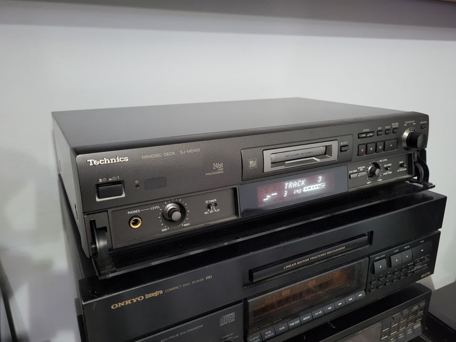 Technics minidisc sj-ms100,cd sl-ps620a,sl pg5