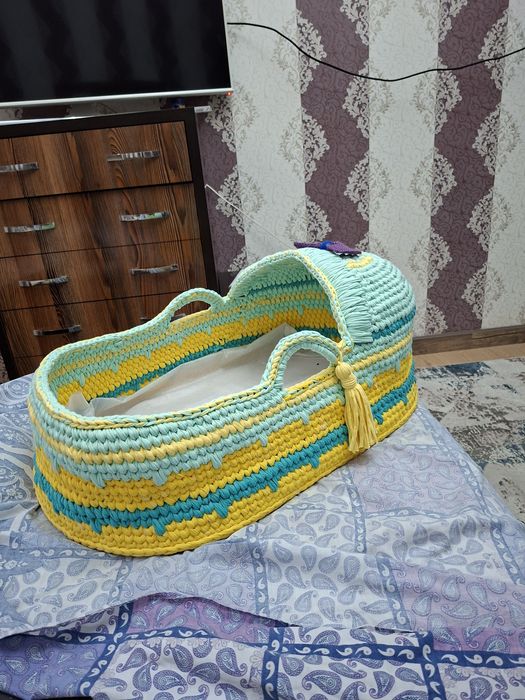Детские люлька для новорожденного связала   .своими   рука