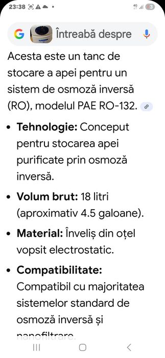 Osmoza inversa  tank pae ro-132