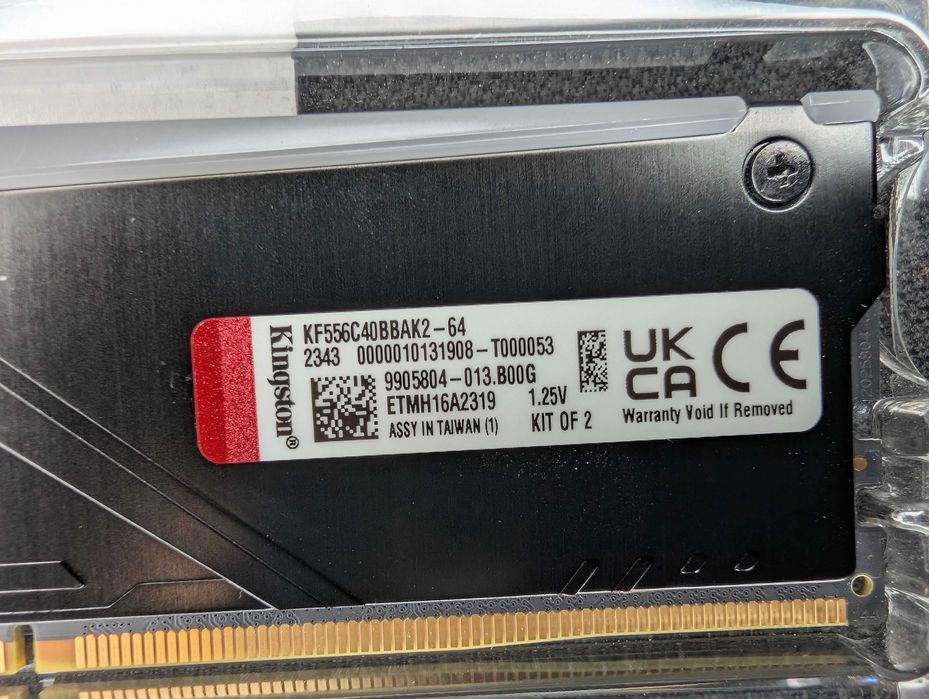 64GB DDR5 Kingston Fury 5600 CL40-40-40-80