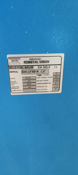 Centrală termică lemn 40kW Romstal Vision