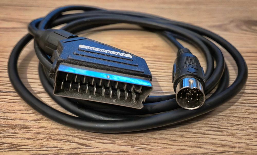 Cablu audio video 13 pini scart pentru Atari 7800 ST 520 1040 STFM