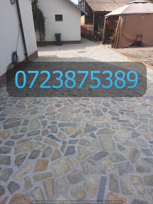 Piatră de Munte pentru Aleei Japoneze, Pavaje Curte