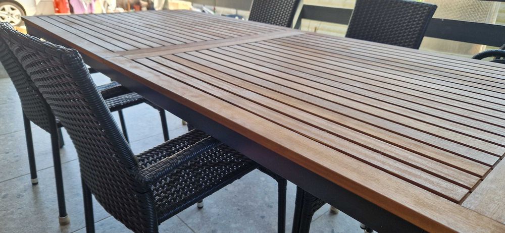 Set Masă exterior cu 6 scaune