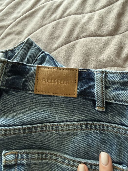 Дамски дънки висока талия Pull&Bear