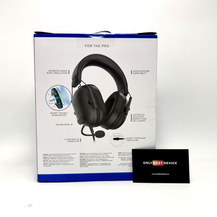Casti Razer Blackshark V2 X pentru PlayStation 5 si PC