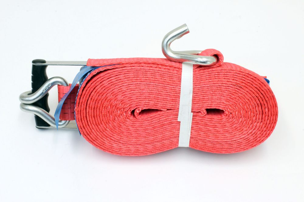 Колан с усилена тресчотка за укрепване на товар 10м 50мм 5 тона Пътна