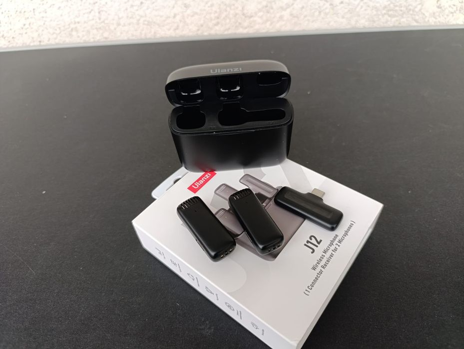 Set microfoane lavaliera wireless Ulanzi J12 USB Type-C  NOI
