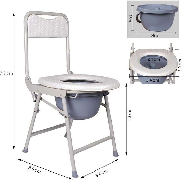 Санитарный стул туалет, биотуалет горшок-судно, туалет складной