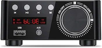 Amplificator mini audio bluetooth HIFI,2x50W,USB Card TF RCA AUX ,nou