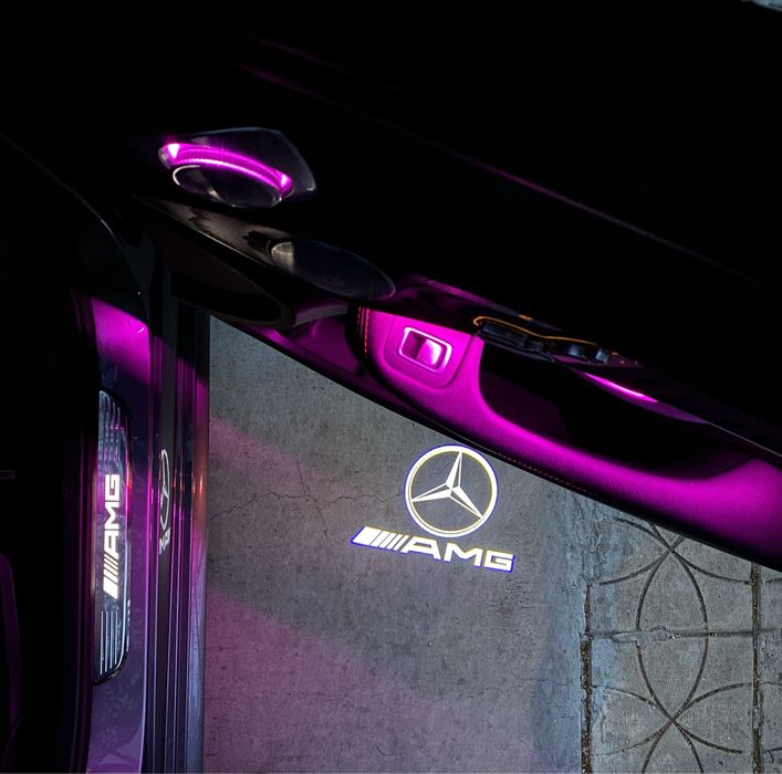 Премиум лого прожектори за врати и странични огледала на Mercedes-Benz