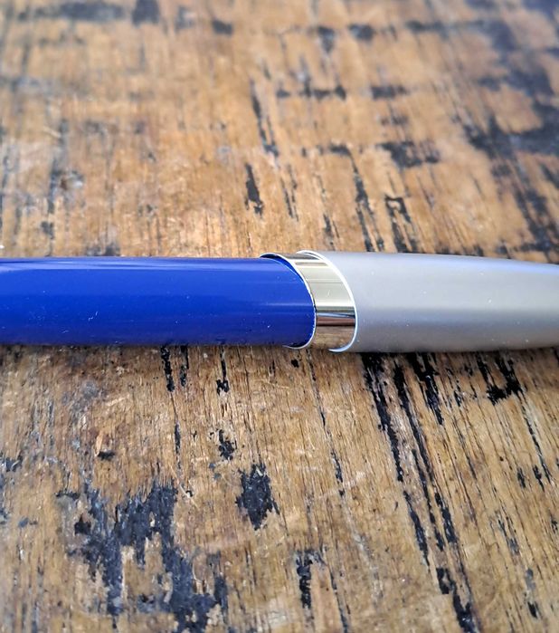 химикалка Сапи Sapi сребро със синьо Италия в кутия