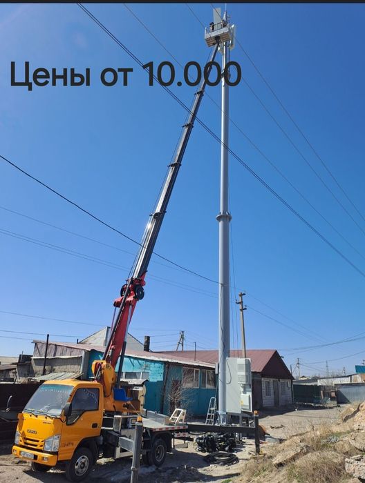 Услуги Автовышки 28 м в Алматы Автокран Кобра АГП наши цены от 10.000т