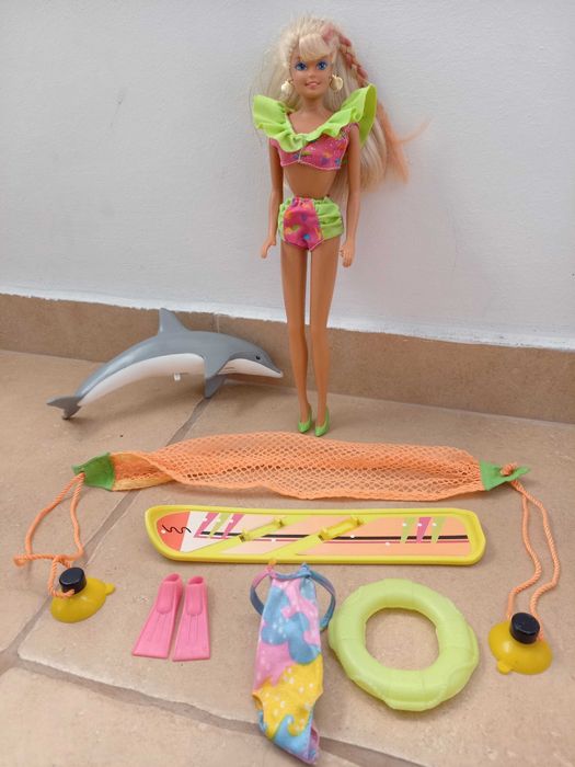 Seturi Barbie calatorie, cu catel, pizza, animale, bicicleta, delfin