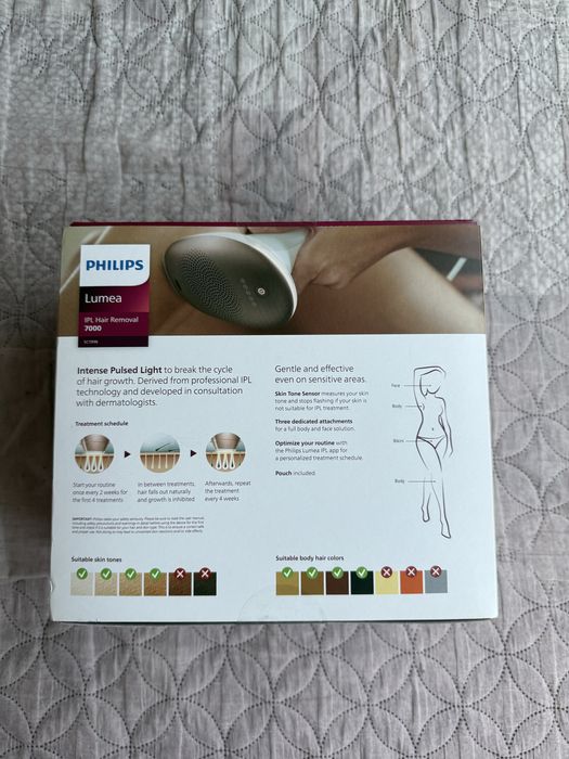 Чисто нов фотоепилатор Philips Lumea IPL Hair Removal 7000