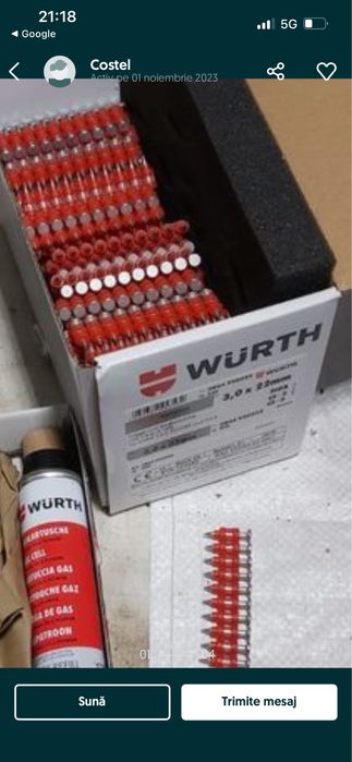 Cuie si gaz wurth,dewalt,sympafix, celo