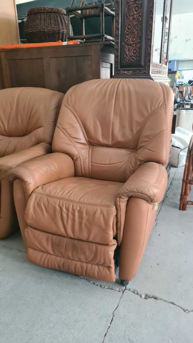 кожен диван 3+1 внос от Европа