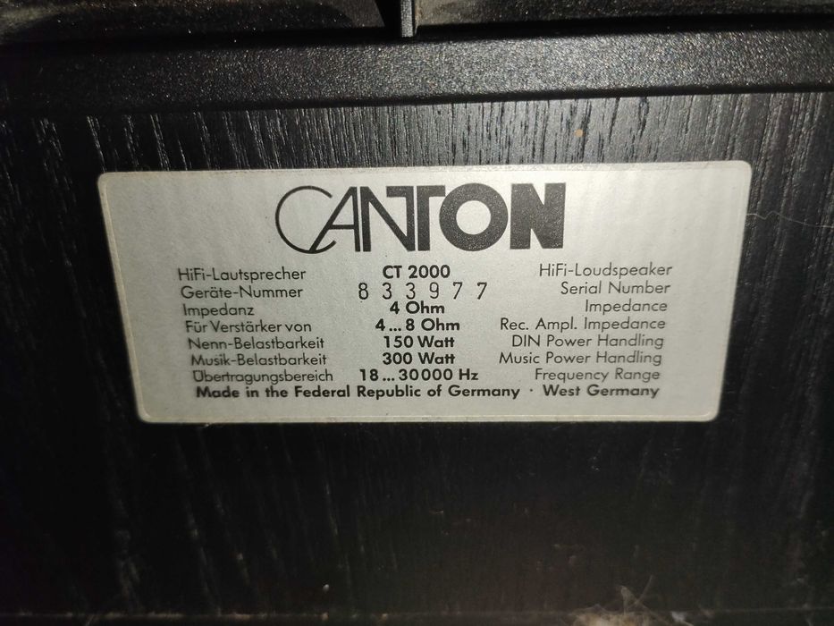 Продавам тонколони Canton CT2000