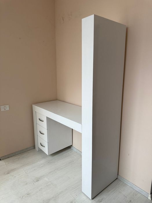 Masă manichiură – MDF, solidă, cu spații de depozitare