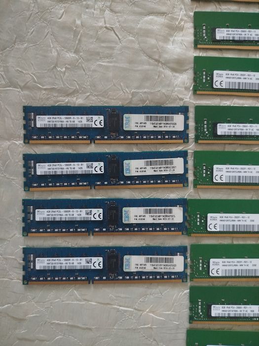 Лот от 8GB/4GB DDR4/DDR3  Сървърна рам памет