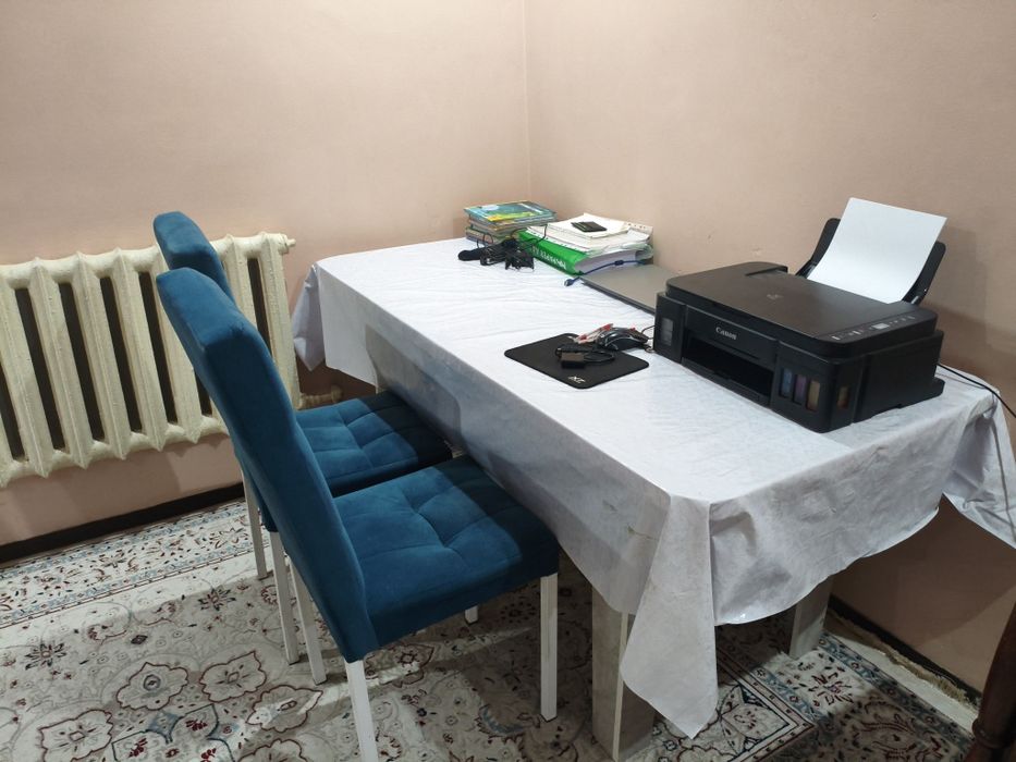 стол 2×1 ,  2 орындықпен, стул, стулья